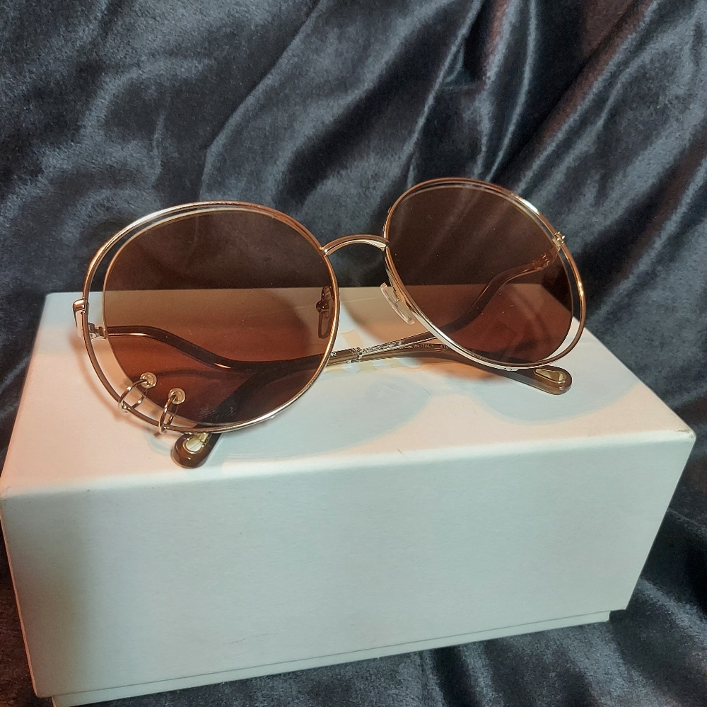 Chloé WENDY CE153S Gold/Brown Shaded (742 B) Sunglasses